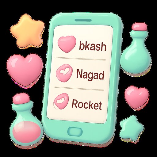 ac67 ফোন স্ক্রিনে bKash Nagad Rocket অপশন
